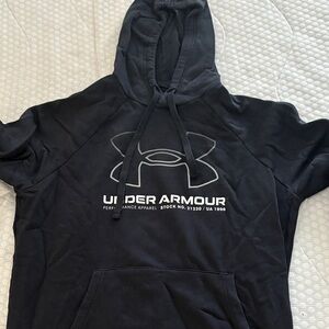 Under Armour Black Graphic Rival Fleece Hoodie